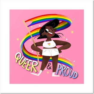 Queer & Proud - Pan Heart Posters and Art